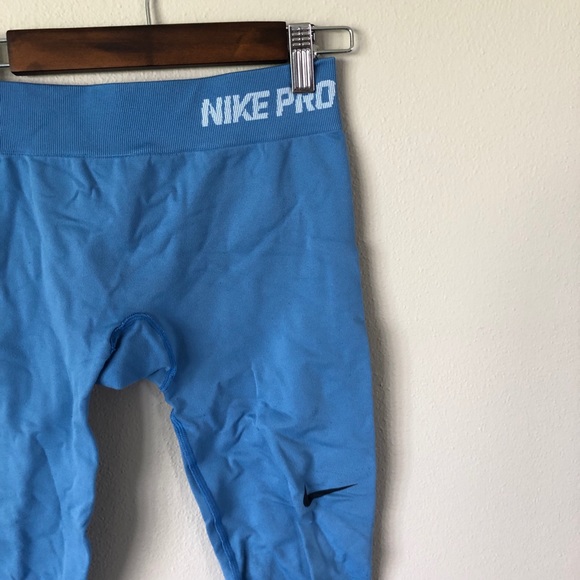 Nike Pro Compression Dri Fit Capri Leggings blue - Picture 2 of 6